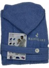 Navigare Accappatoio con Cappucio Unisex In Spugna di cotone 400gr
